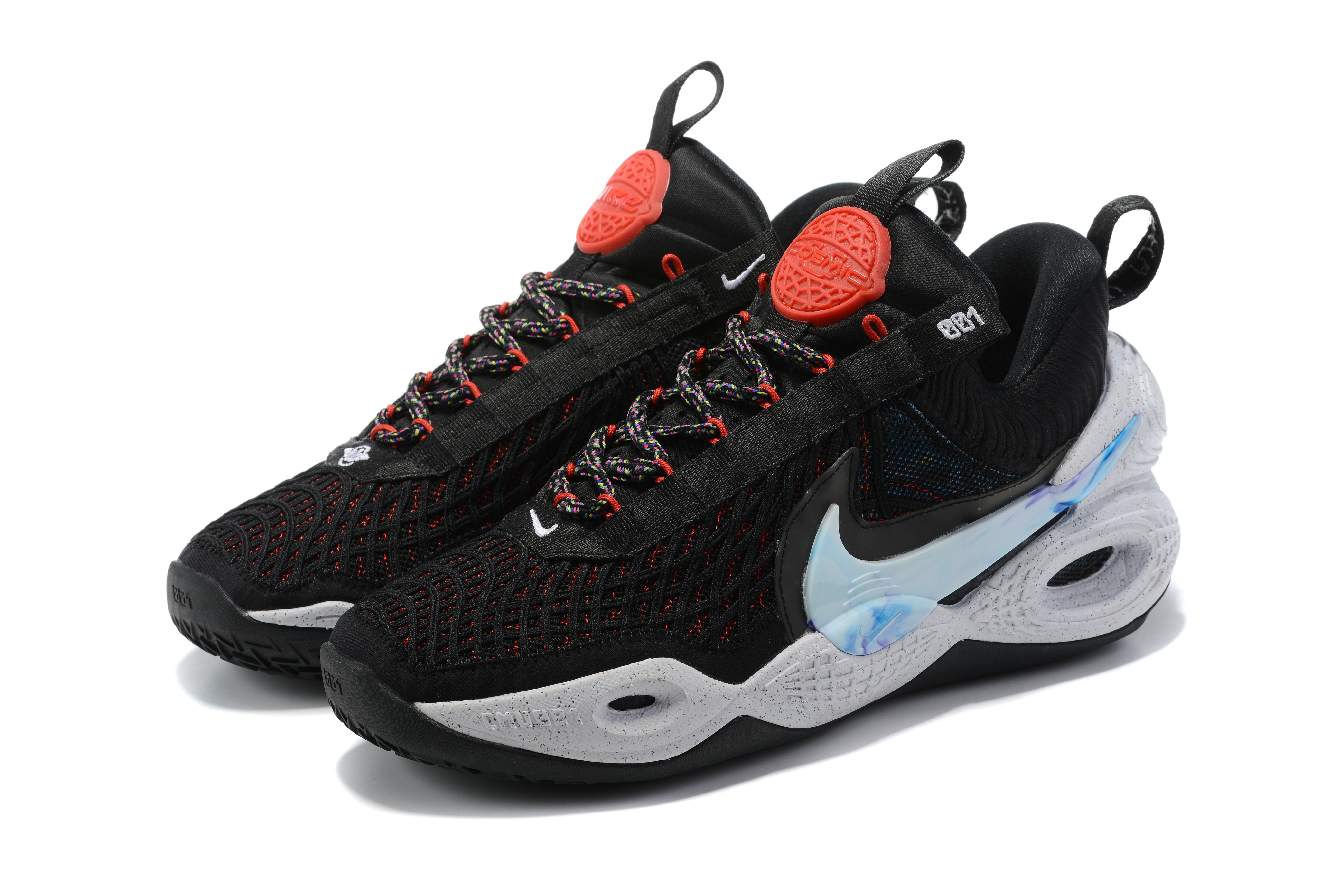 2022 Nike Cosmic Unit EP Black White Jade Basketball Shoes - Click Image to Close